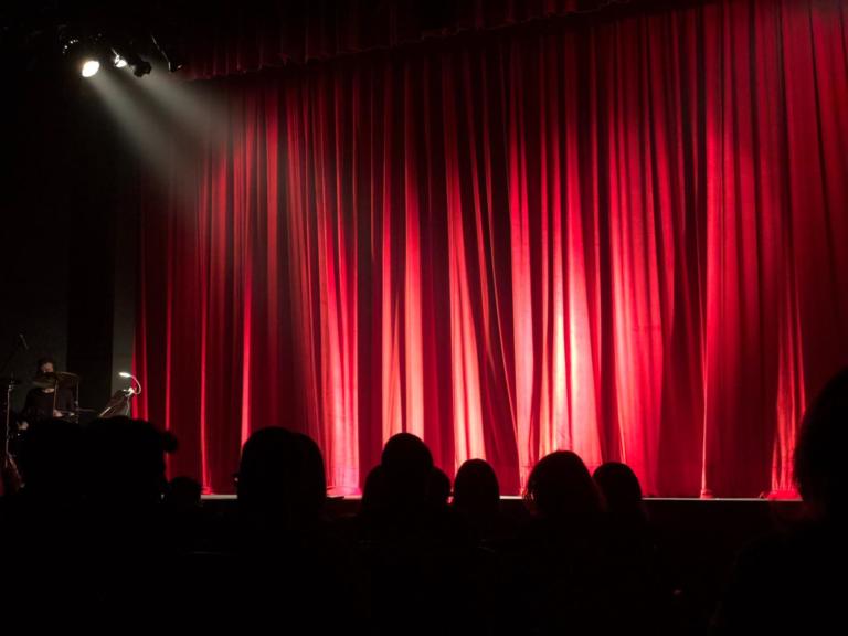 red theatre curtains