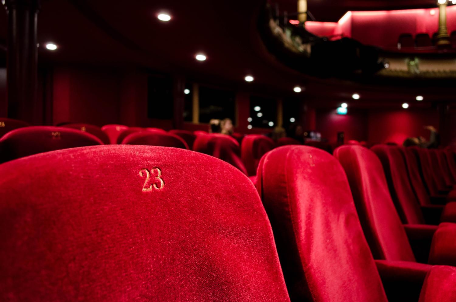 theatre seats in red