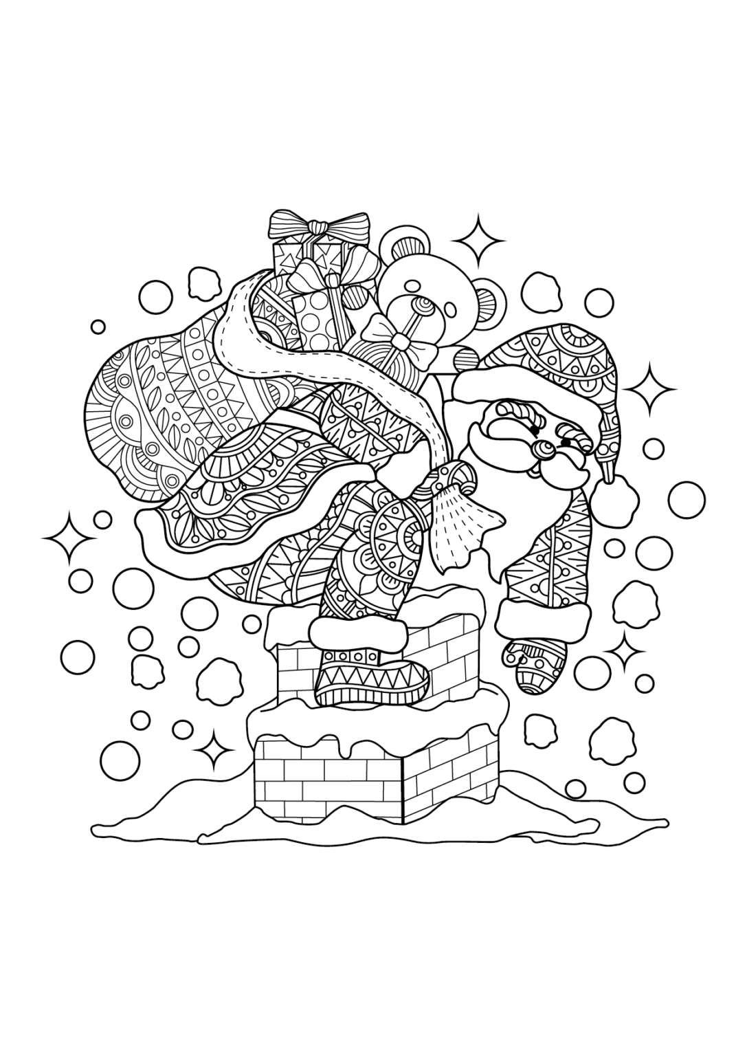 Festive Coloruing Cartoon Free printable festive colouring pages | Your Local Link Magazine
